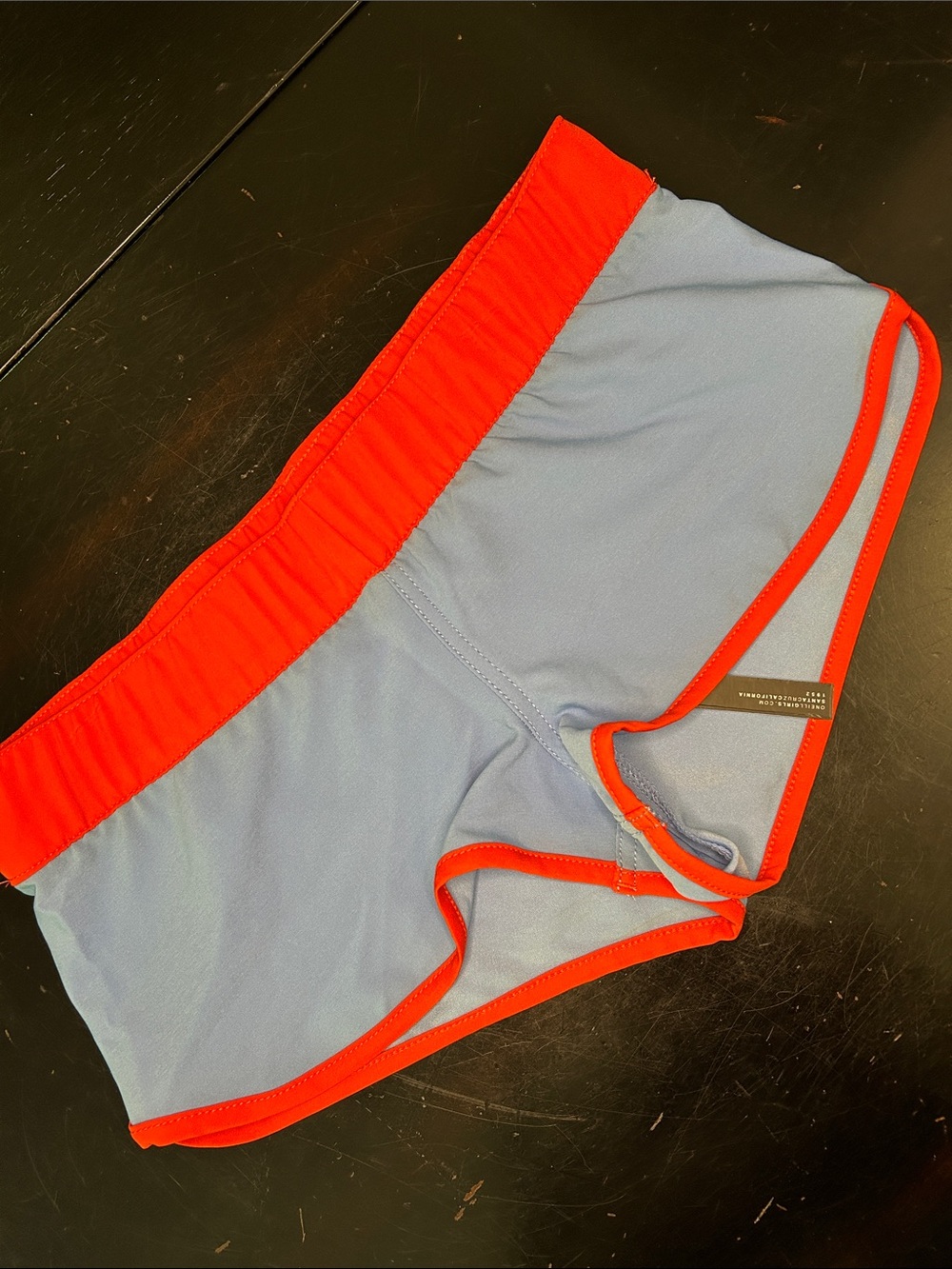 O'Neill low rise vintage/retro style Light Blue Athletic surf swim shorts